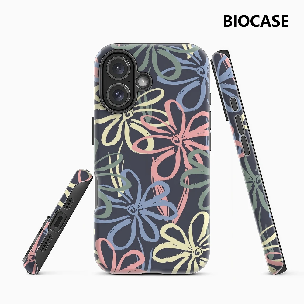 Pastellblumen IPhone 17 Must-Haves Handyhülle für IPhone 17 16 15 14 13 12 110 Pro Max Plus Doppelschichtige Rückseite