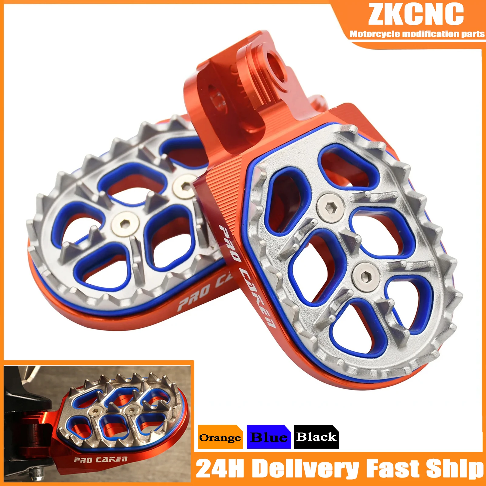 Motorcycle CNC Footrest Foot Pegs Rest Pedal For KTM 250-1290 Adventure/R/S/T Super Enduro MotoR For Husqvarna TC FC Universal