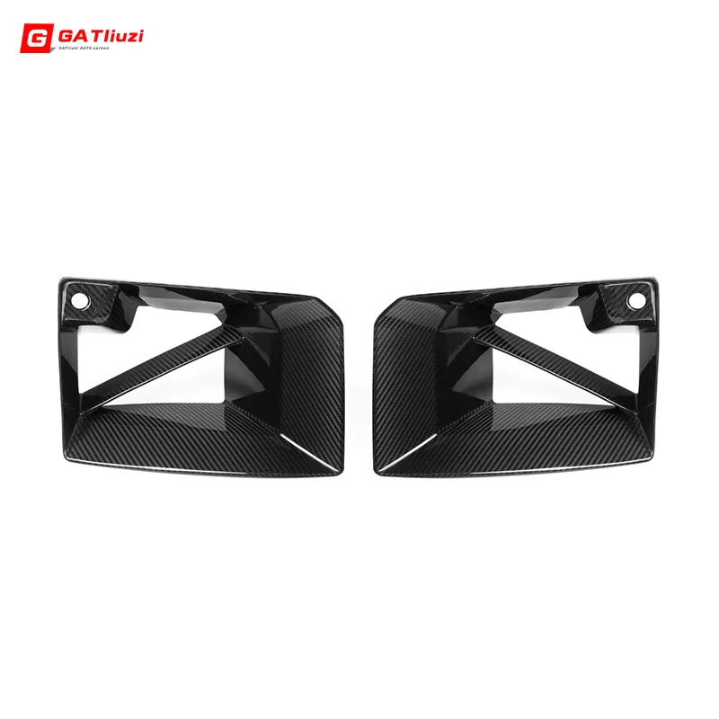 Dry Carbon Fiber MP Style G87 M2 Front Bumper Pipe Lower Vent Trim Front Air Intake Grille Trim Car Frame for BMW G87 M2