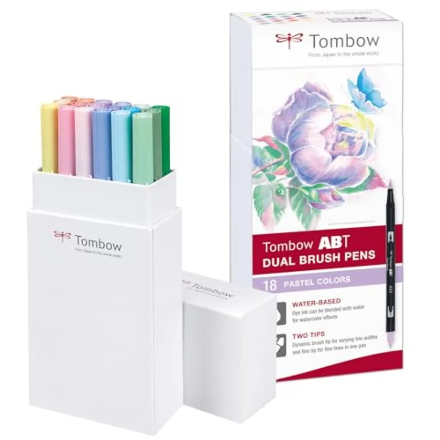

ABT Dual Brush Pen - Pastel Pack of 18