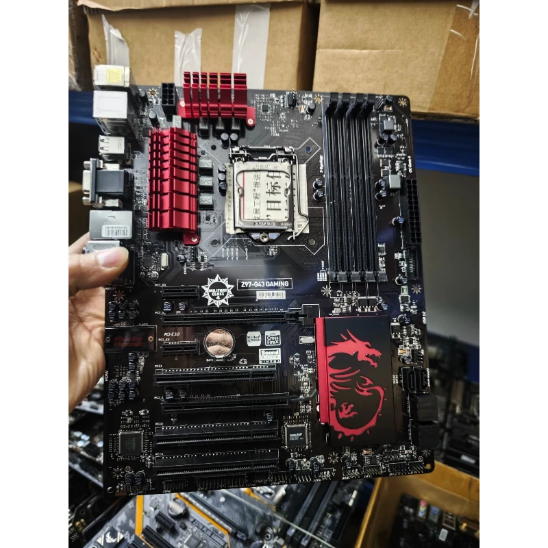 Tarjeta Madre ATX Usada para MSI Z97-G43 GAMING LGA1150 Z97 DDR3 Killer LAN CrossFire