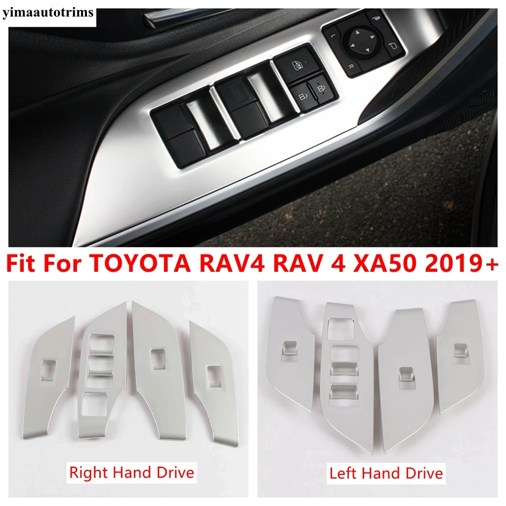 

Car Inner Door Armrest Window Lift Button Switch Panel Cover Trim For TOYOTA RAV4 RAV 4 XA50 2019 - 2024 Interior Accessories