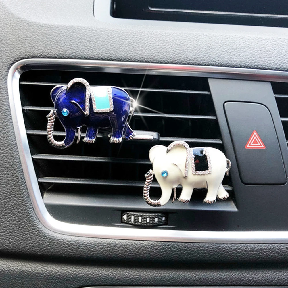 

Elephant Perfume Clip Fashion Air Freshener Diffusers Essential Oil Car Air Vent Decoration Clips Modern Stylish Long Lasting
