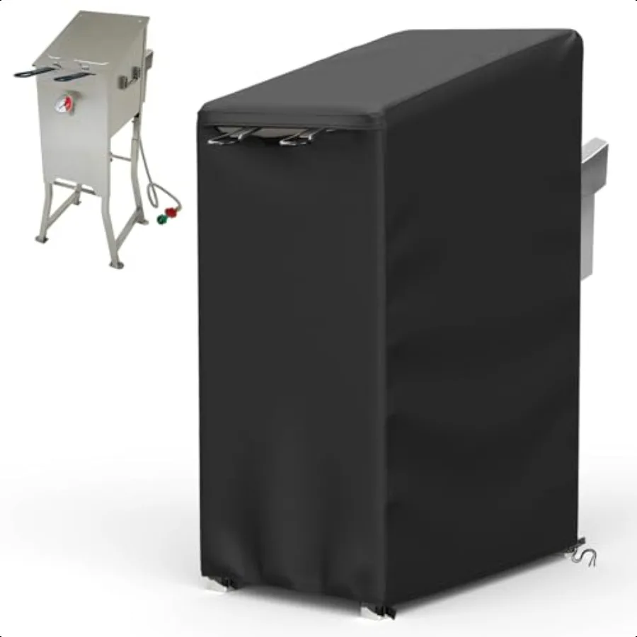 

AKEfit Fryer CoverHeavy Duty Waterproof AntiUV Deep Fryer Cover Fit for Model Bayou Classic 700701 4Gallon Deep Fryer Without C