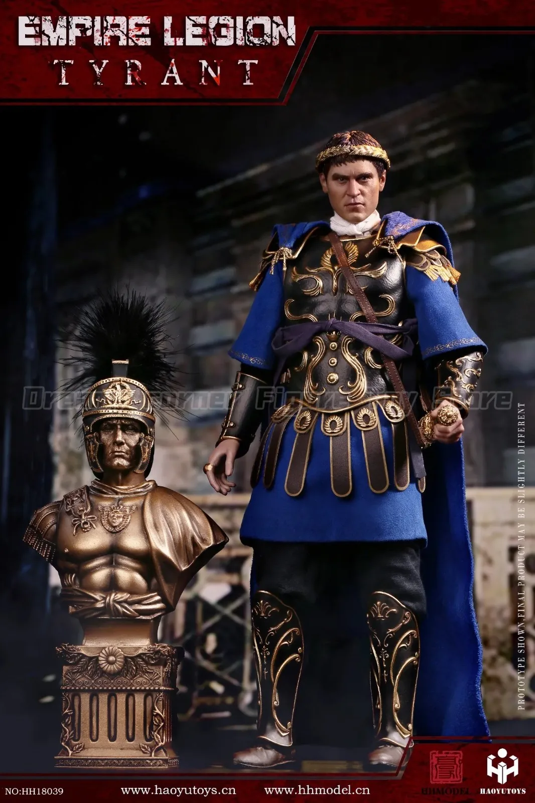 【Op voorraad】Originele HHmodel HaoYuTOYS HH18039 Imperial Legion Tyrant Black Gold Deluxe Edition 1/6 Action Figure Model Collection