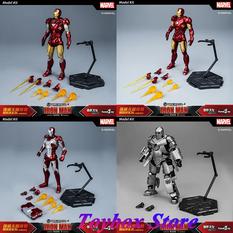 Fondjoy Original 1/12 MK1 Gray MK4 Red MK5 Sliver Red MK6 Gold Red Assembly Collectible Iron Man 6