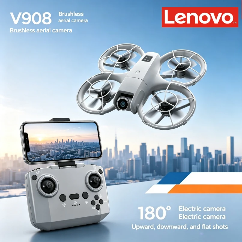 Drone Aerial Photography - Lenovo V908 Katlanabilir GPS Drone 8K