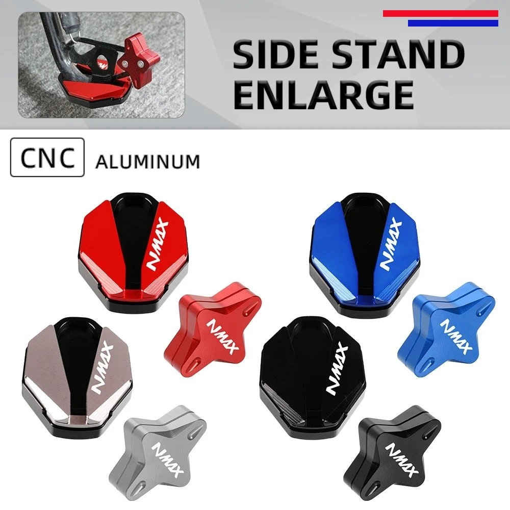

NMAX 2020-2024 Accessories CNC Side Stand Enlarge & Support Kickstand Column Auxiliary For YAMAHA NMAX 125 155 160 N-MAX 155