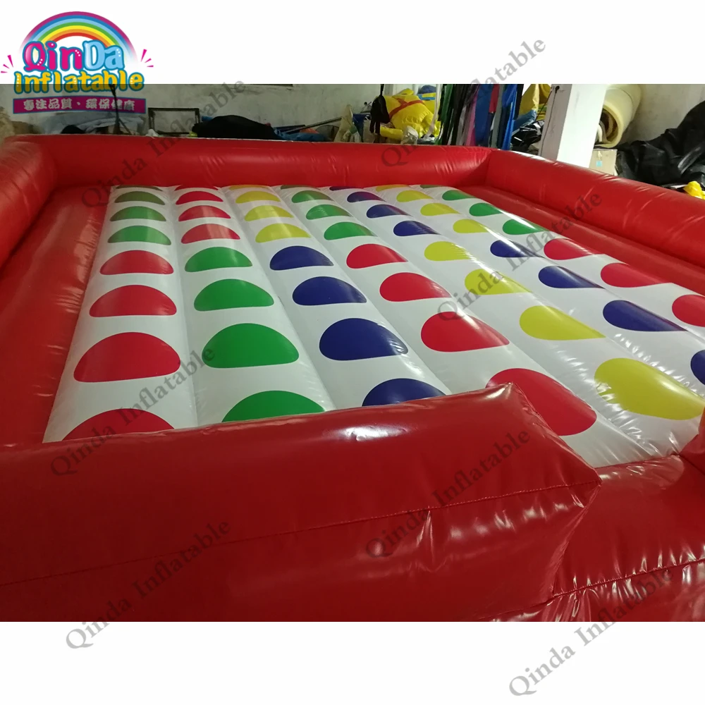 5X5m grappig opblaasbaar Twister spel opblaasbaar Twister matras voor kinderen en volwassenen