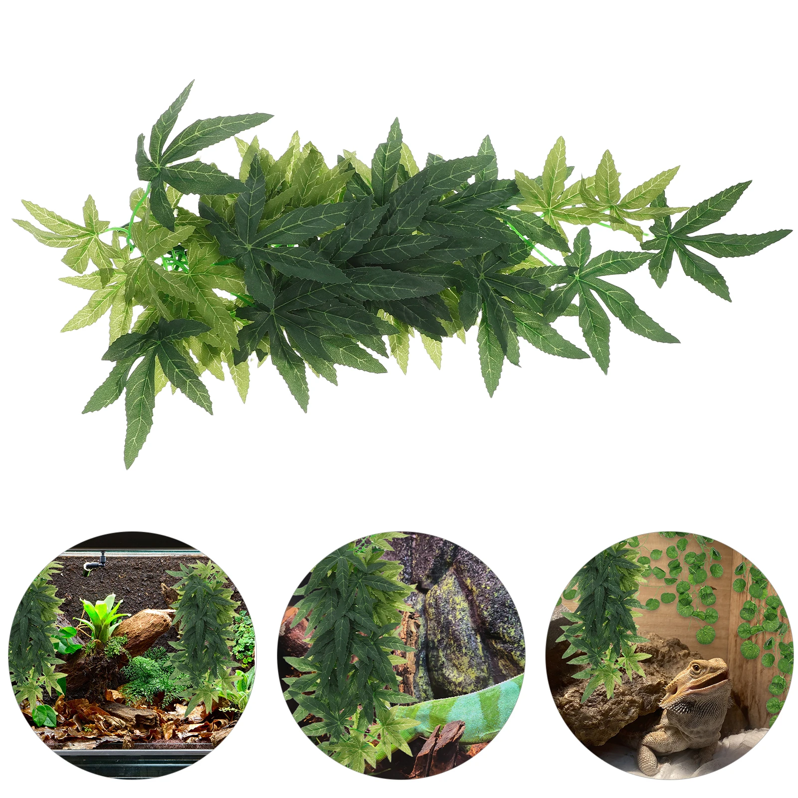 

Simulated Rattan Decoration Artificial Reptile Plants Terrarium Accessories Frog Habitat Snake Enclosure ABS Material