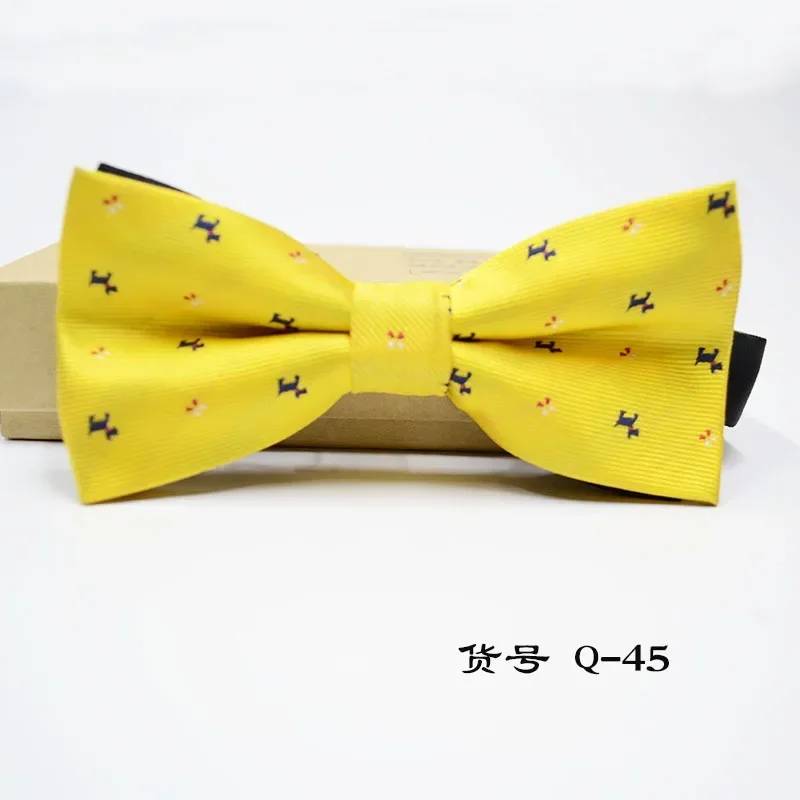 Men's Business Bowtie Gril Color Plaid Design Bow Tie Reusable Wedding groom suit banquet performance Bow Tie Accessories