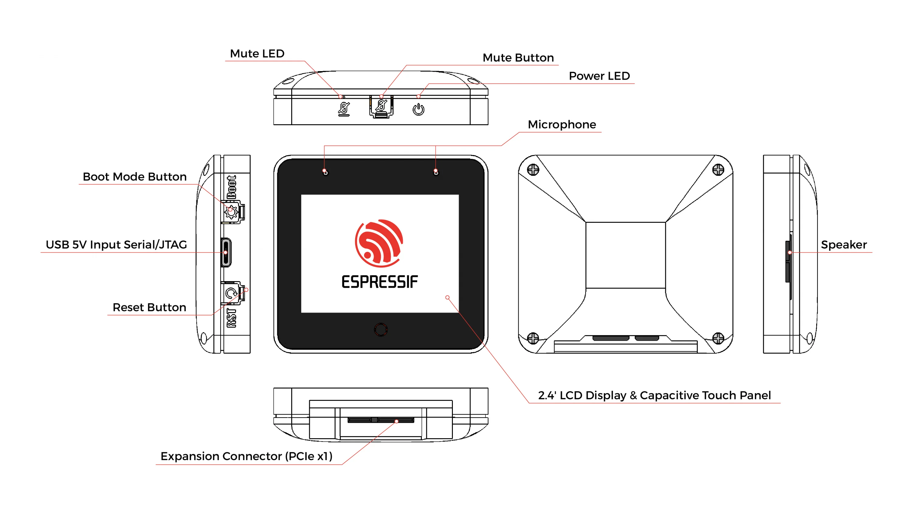 Kit de développement d\'applications AIoT Open Source ESP32-S3-BOX-3 / ESP32-S3-BOX-3B