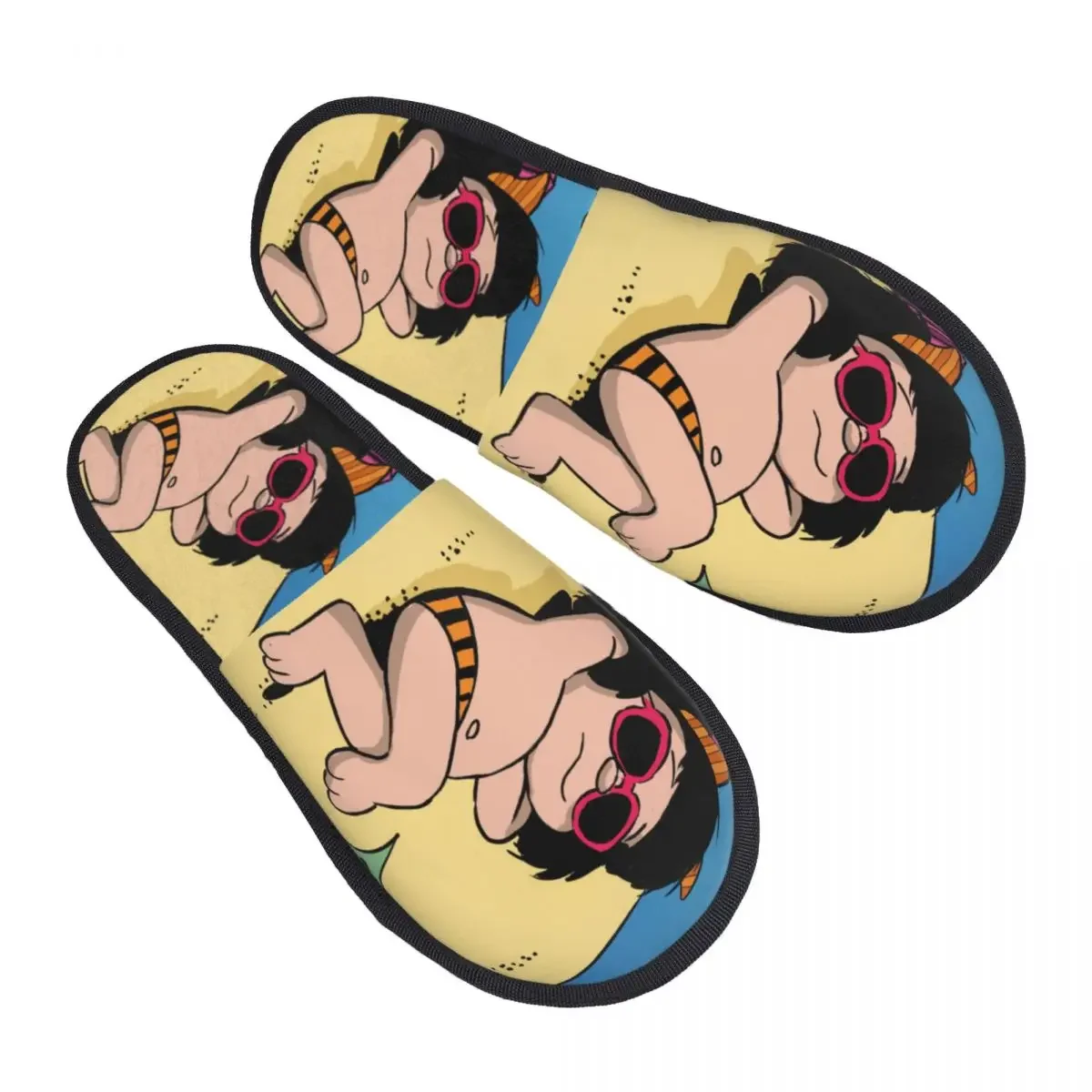Happy Mafalda-Slippers en mousse à mémoire forme para mujer, pantuflas souples personalizadas gratuitas, chaussures ma