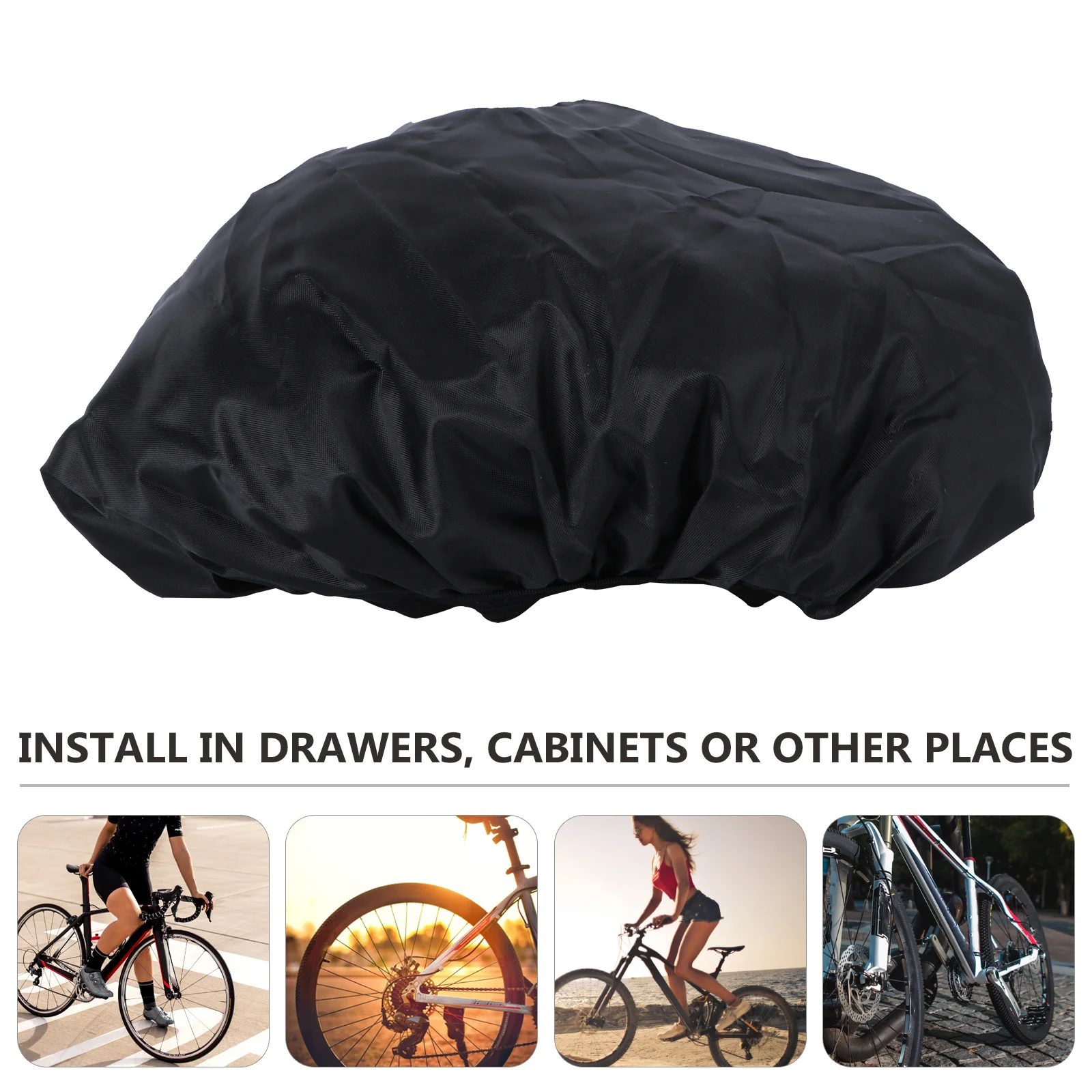 

4Pcs Elastic Waterproof Bike Seat Cover Durable Rainproof Stretch Dust Resistant for Outdoor Riding Waterproof Bike Seat Cover