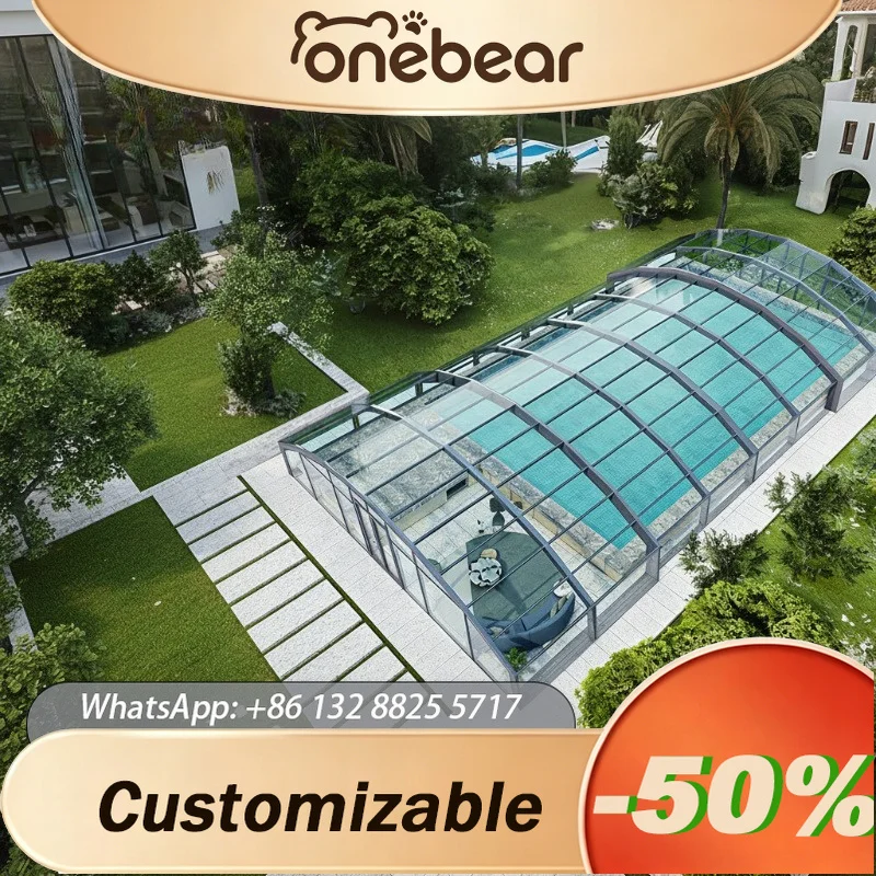Any Size Custom Aluminum Child Safety Pool Cover Manual Automatic Roller Type Home Outdoor Swimming Pool Protective Cover