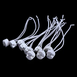 10/5/1pcs 220V 2A MR16 GU5.3 Base Socket Wire Connector Led Lamp Ceramic Holder