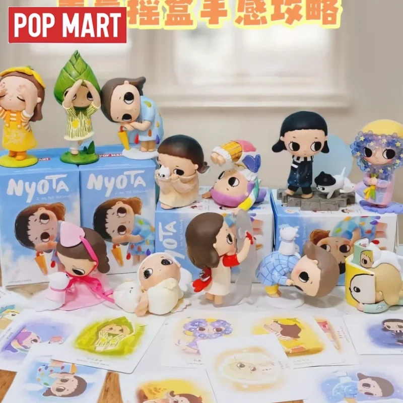 

Genuine Popmart Nyota I Am The Seasons Series Blind Box Toys Cute Action Figures Mystery Box Collectible Model Toy HalloweenGift