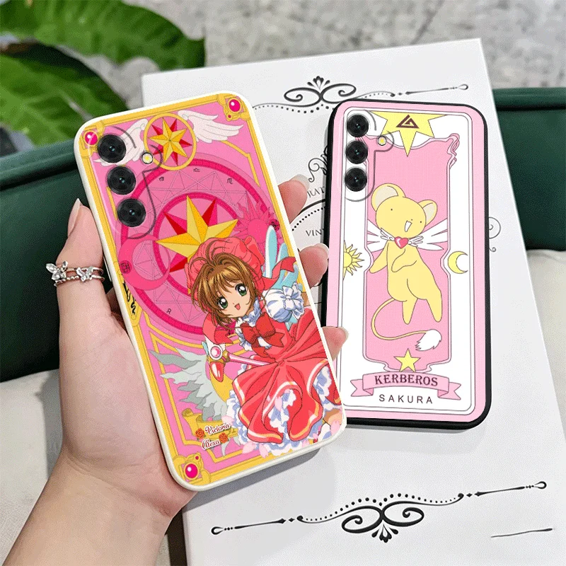Cardcaptor Sakura Cute Girl Soft Phone Case For Samsung A17 A16 A15 A14 A13 A57 A56 A55 A54 A53 A37 A26 A25 A24 A23 A36 A35 A34
