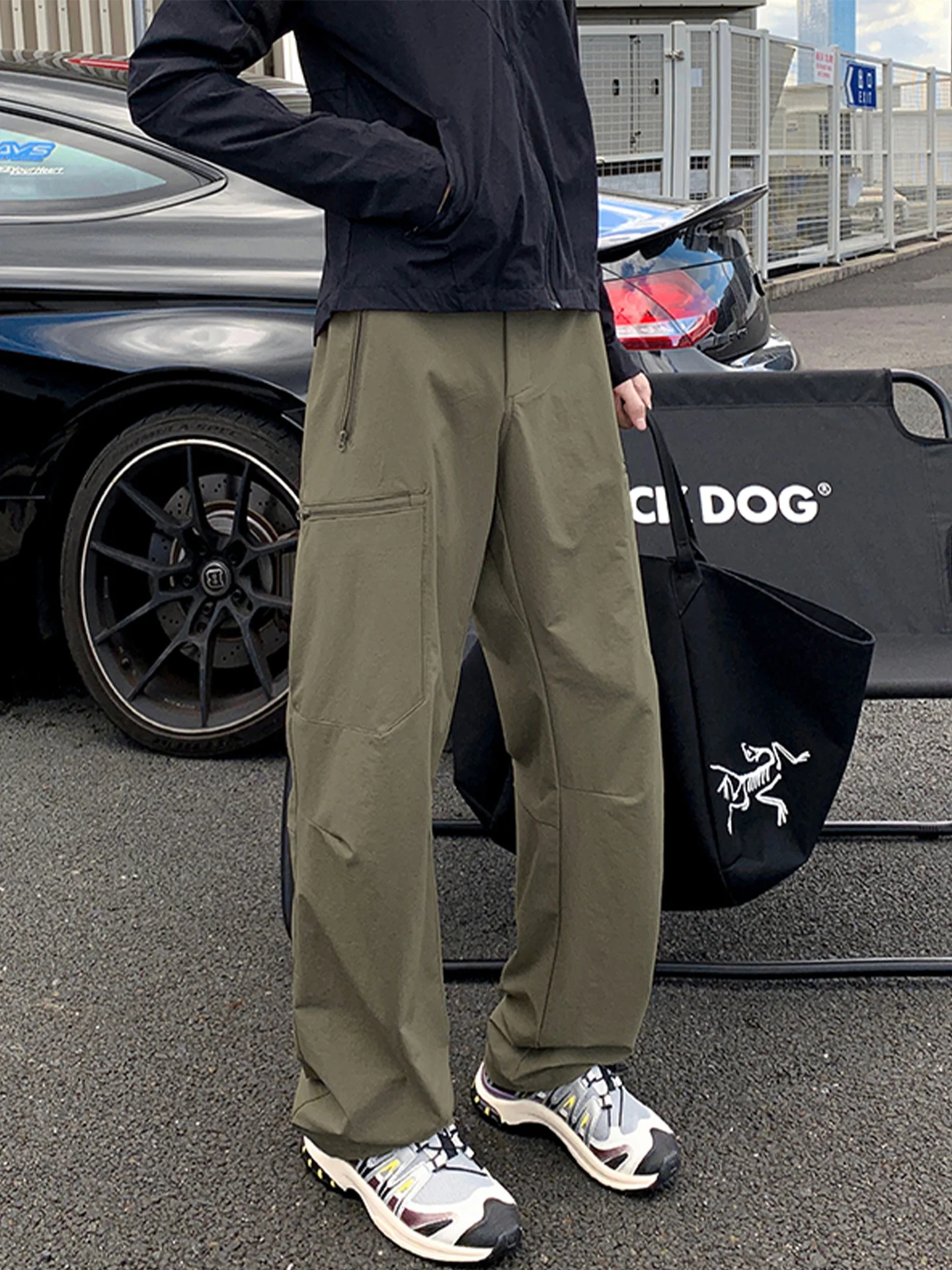 

Мужские повседневные брюки American Sle для активного отдыха, осенние, модные, брендовые, быстросохнущие, свободного прямого кроя, с множеством карманов, для досуга