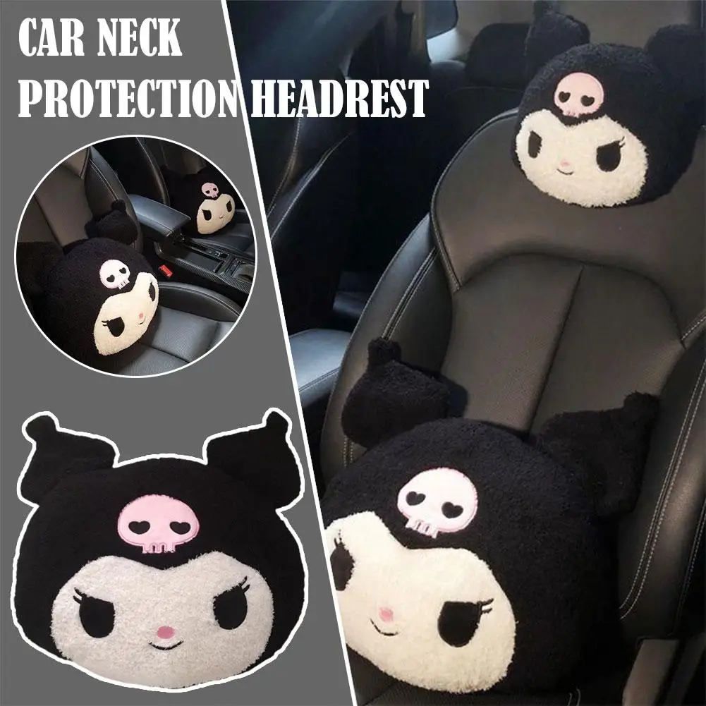 Cute Car Neck Protection Headrest Cushion Lumbar Support Neck Protection Pillow Online Celebrity Style Car Interior Accessories