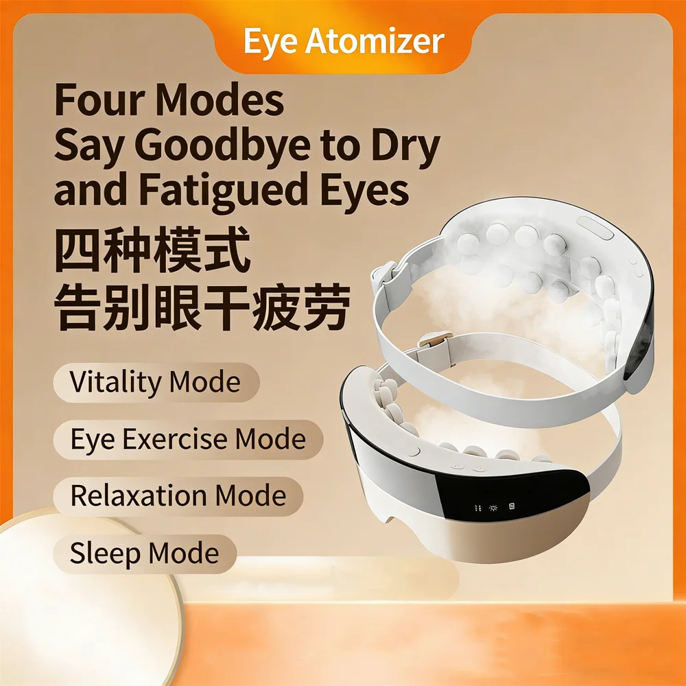 

Электрический массажер для глаз с интеллектуальной акупунктурной вибрацией для расслабления и ухода за глазами