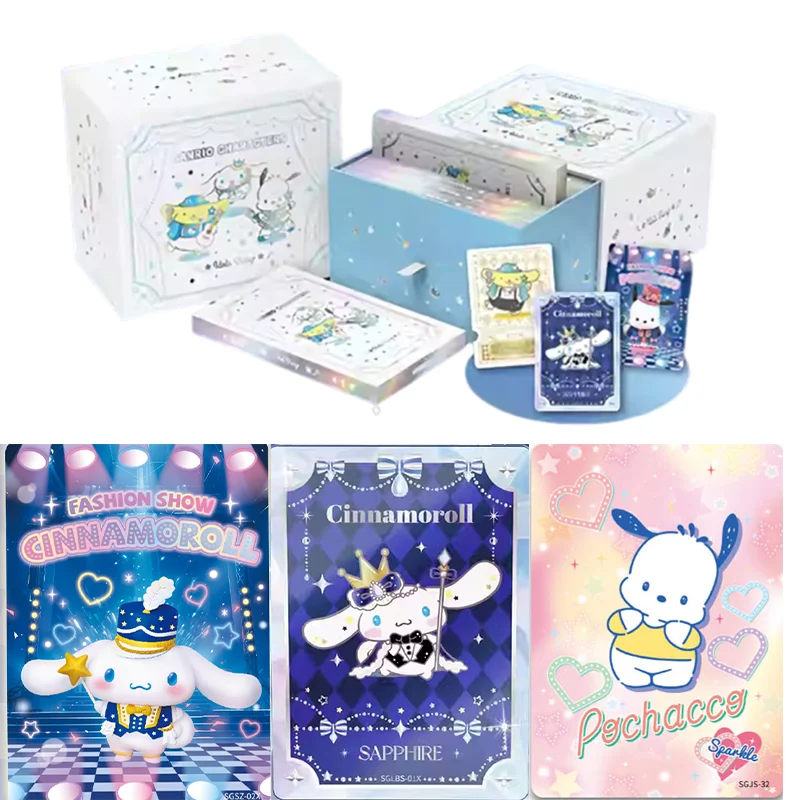 

Genuine Sanrio Family Second Series: Idol Diary Cinnamoroll Hello Kitty Anime Peripherals Holiday Flash Card Toy Gift