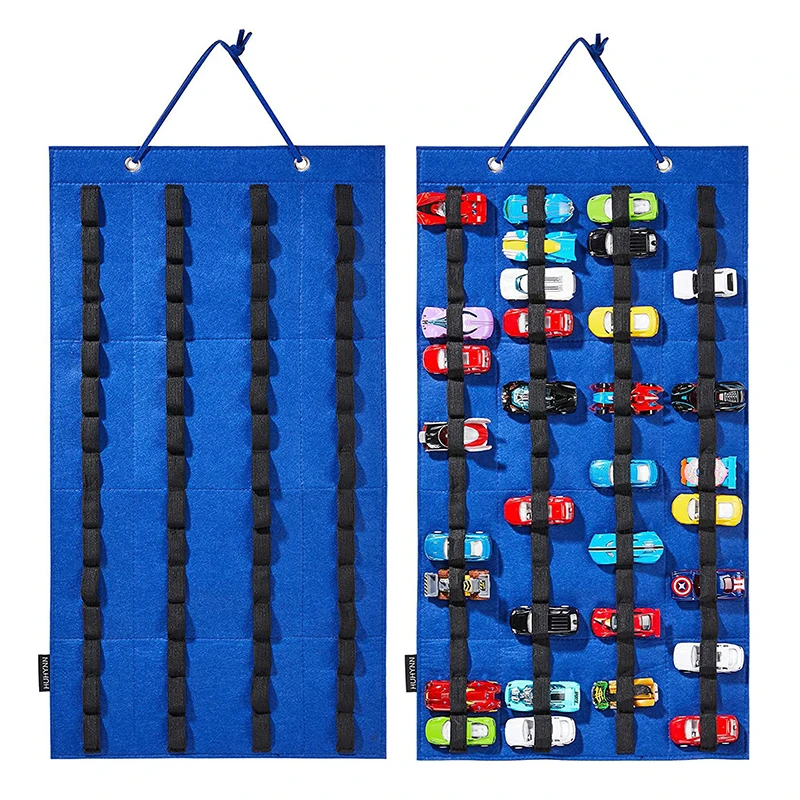 Hanging Organizer For Hot Wheels Wall Mount Display Case Large Capacity Storage Box Bags Toy Matchbox Cars Kids Gift