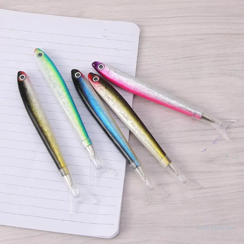 

M17F Novelty Ballpoint Pen Fish-shape Design Ballpoint Pen Mini Writing Pen for School Students Teens Office Women Men Gift