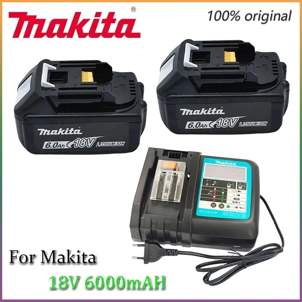 

18V 6.0Ah Makita Original With LED lithium ion replacement LXT BL1860B BL1860 BL1850 Makita rechargeable power tool battery 6000