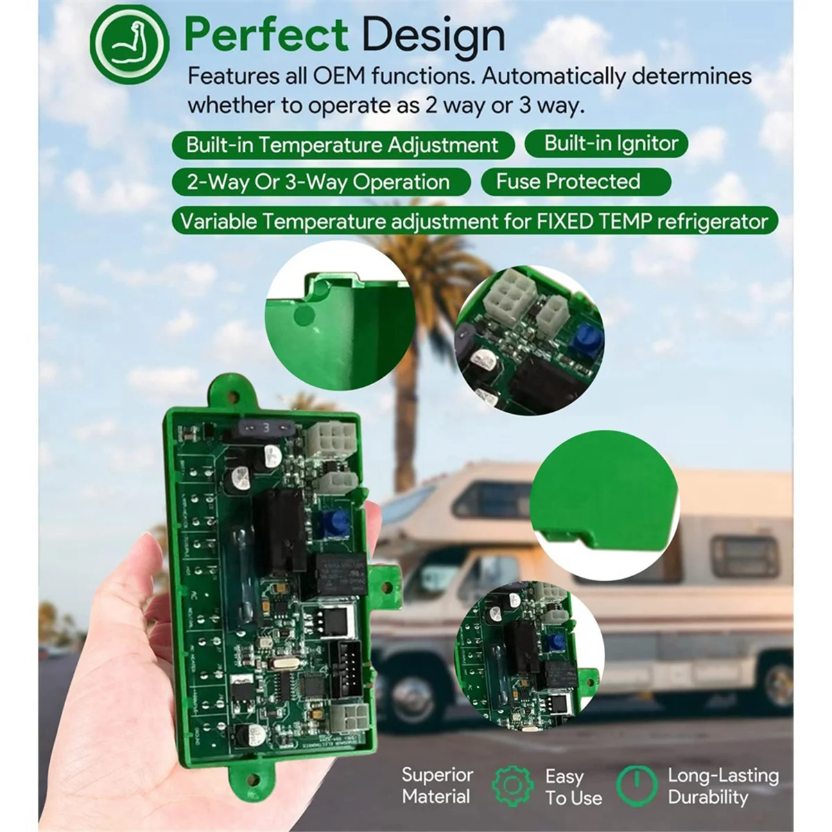 

3850415.01 Refrigerator Main Power Control Circuit Board for Dometic 2 or 3 Way RV Parts, for Dometic 3850415.01HUG