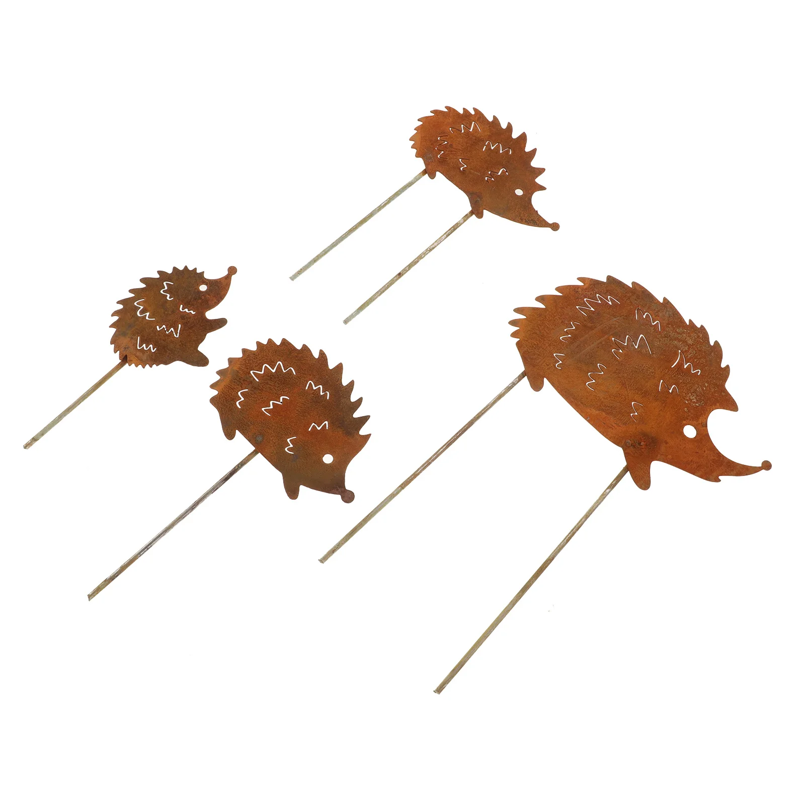

4Pcs Garden Hedgehog Stake Decorative Ornaments for Bonsai Plant Pots Small Hedgehog Garden Planter Adornments Micro Landscape