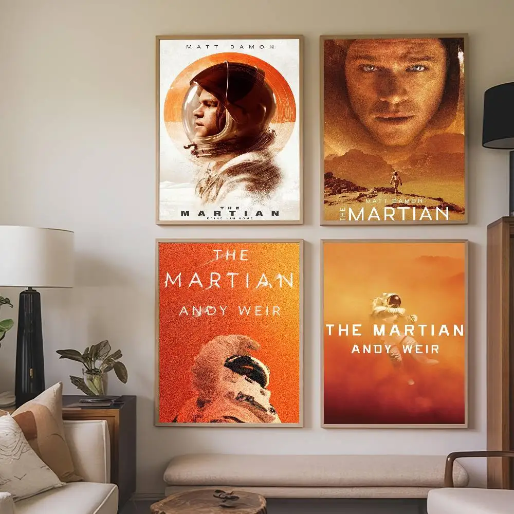 Film-Poster „The M-Martian-S“, selbstklebende Drucke, Dekoration für Zuhause, Schlafzimmer, Wohnzimmer, Vintage-Geschenk