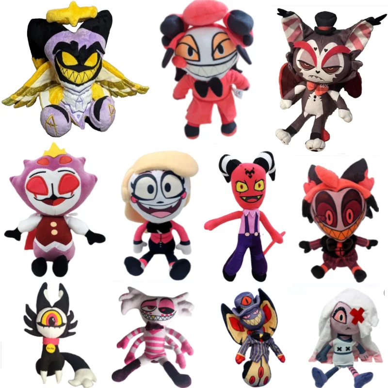 30cm Alastor Plush Toy Radio Demon Doll Cute Alastor Doll Cartoon Anime Toy Soft Stuffed Gift Toys For Kids Christmas