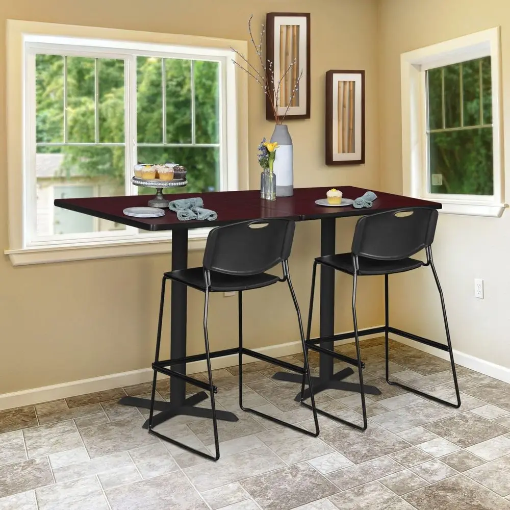 

Classic Wooden Square Table: Elegant and Functional for Dining or Work