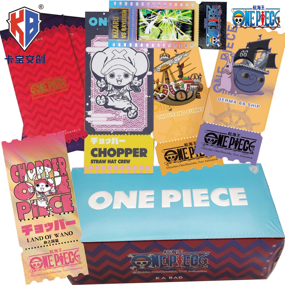 

Genuine Kabao Youth Adventure Anime One Piece Collection Laser Ticket Card Fans' Favorite Characters HD Print Surprise Card Gift