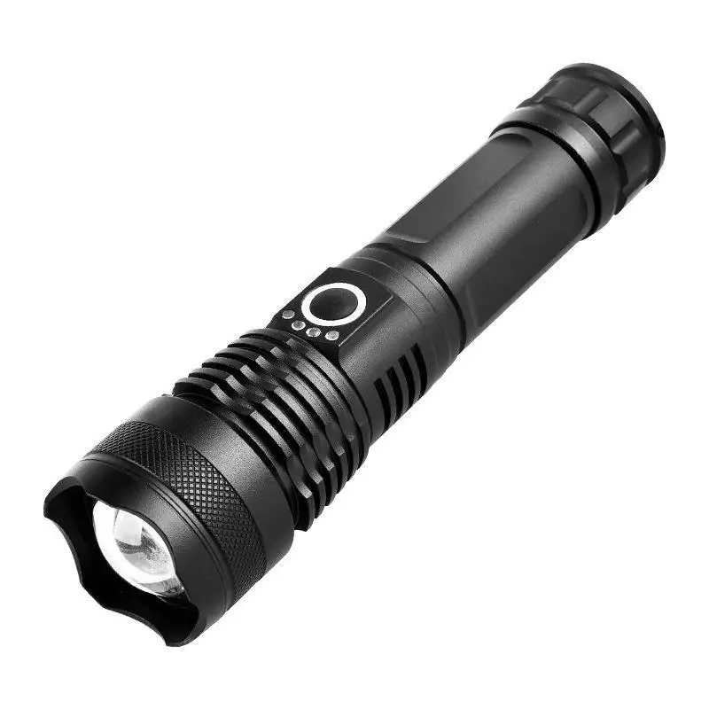 High-Intensity Flashlight: For Patrol & Camping, Outdoor Lighting, White Laser, Aluminum Alloy, Long-Range