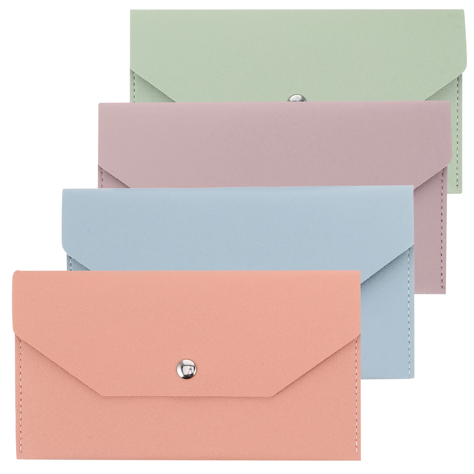 

4 Pcs Card Bag Wallet for Put Flat Banknotes Multi Sleeve Credit Holder Mini Cash Women Case Sleeves Pouch