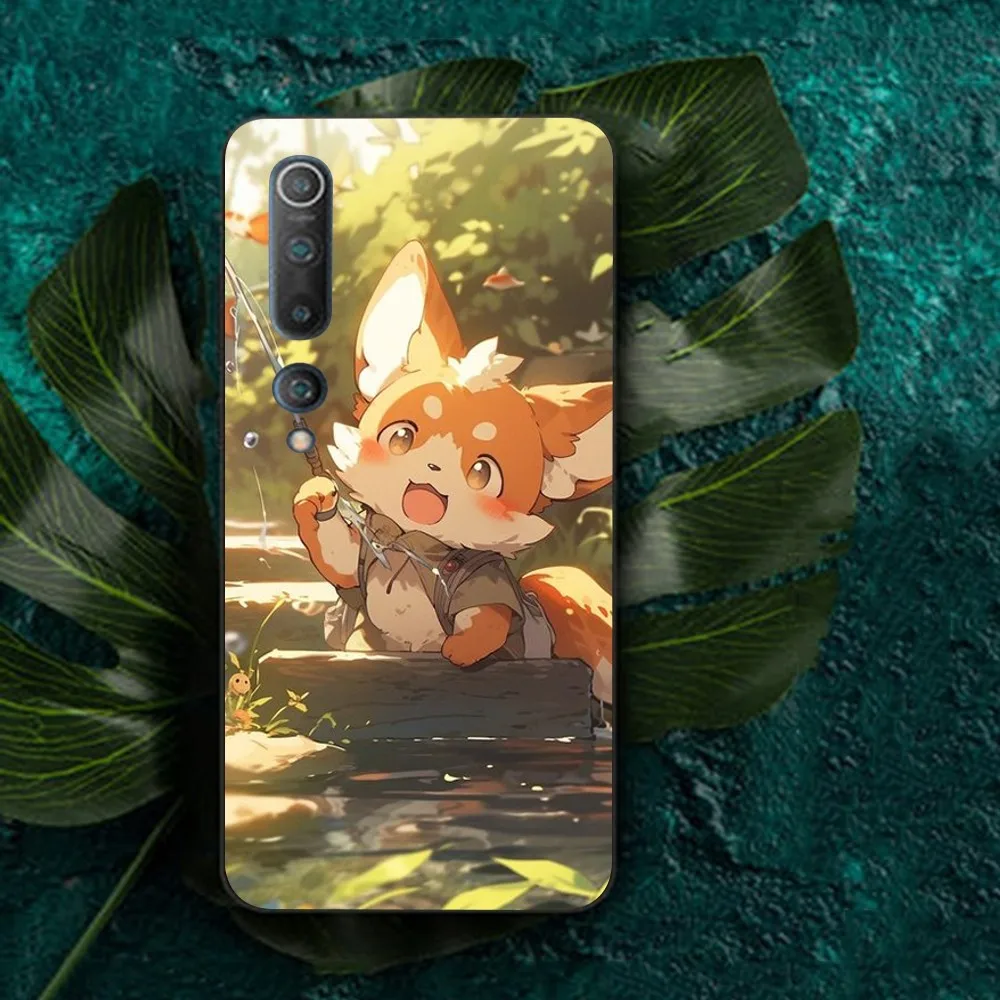 Cute Cartoon Animal Fox Phone Case For Redmi Note 4 X 5 A 6 7 8 T 9 9S 10 11 11S 11Epro Poco M3 pro