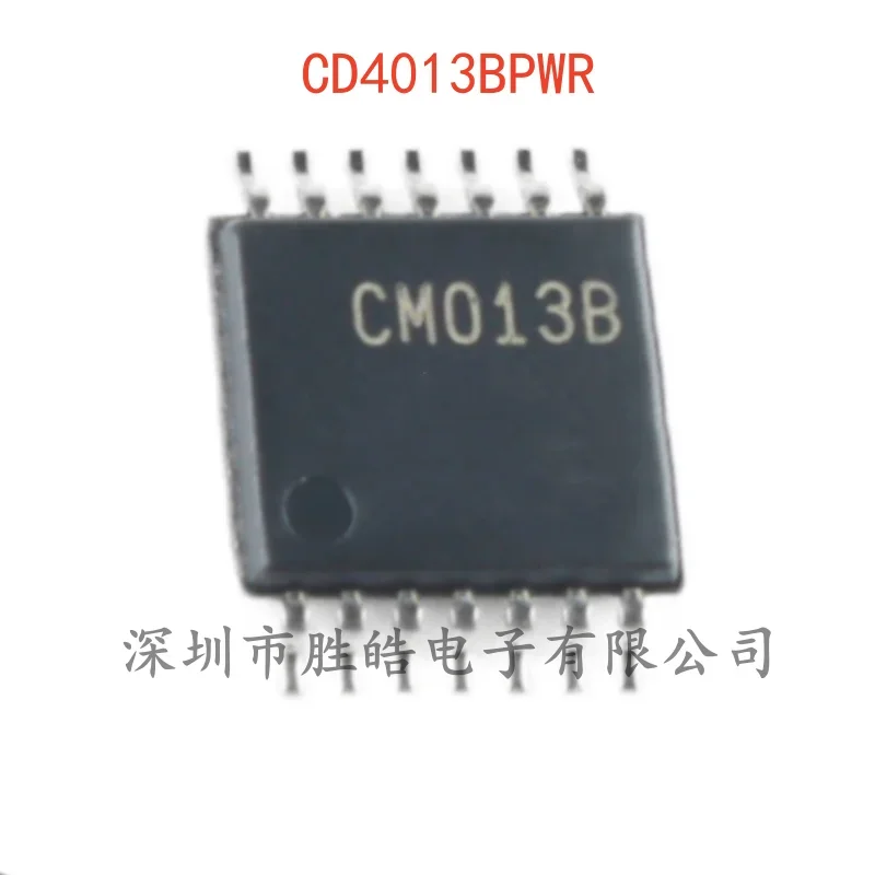 

(10PCS) NEW CD4013BPWR CD4013 Dual Class D Flip-Flop Logic Chip TSSOP-14 CD4013BPWR Integrated Circuit