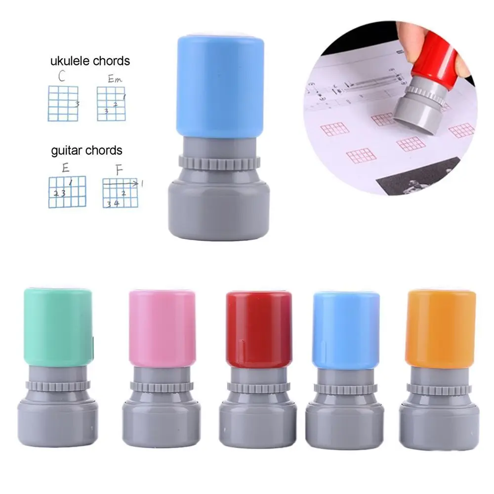 Tablature Teaching Ukulele Part Print Signet Music Teaching Tool Music Spectrum Chord Stamp Ukulele Chord Chord Seal Seal Stamp