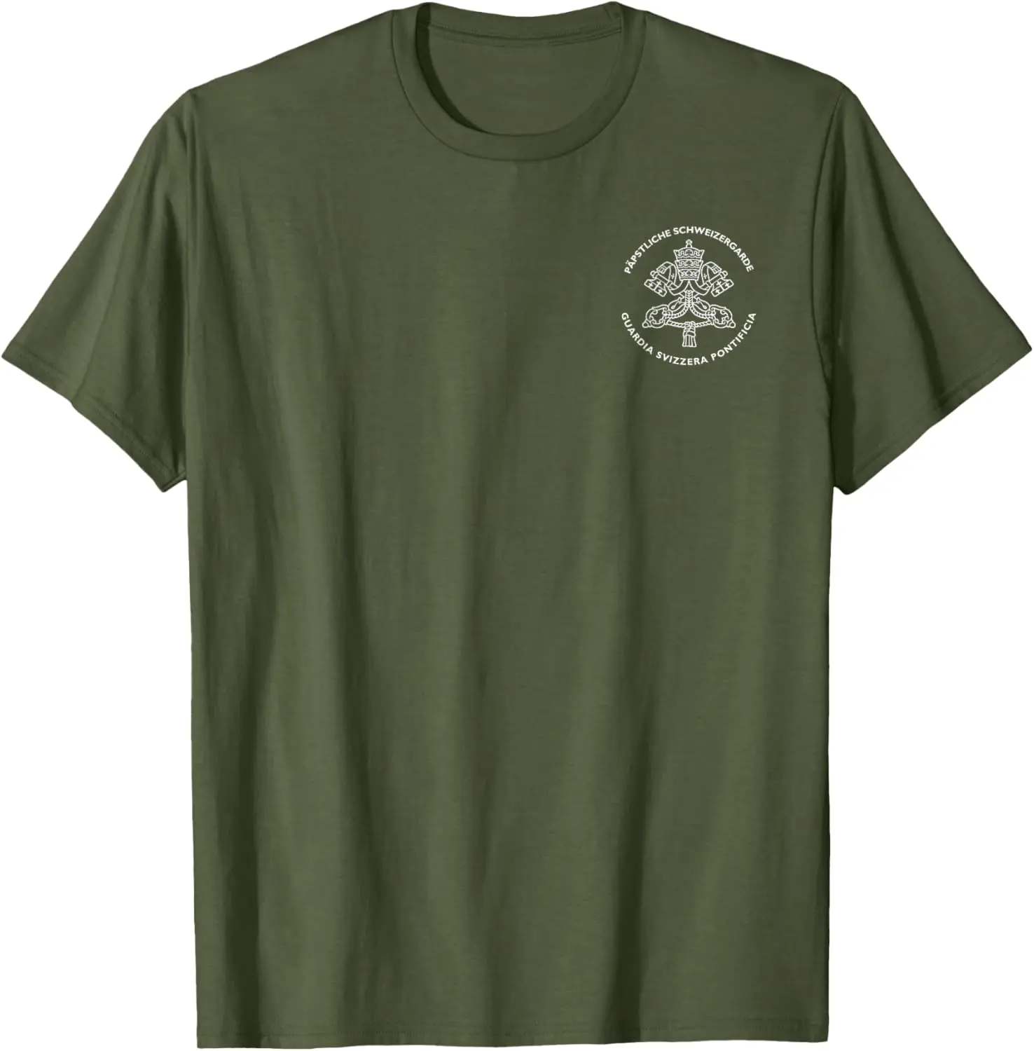 Roman Catholic Vatican Swiss Guard Men T-shirt Short Sleeve Casual 100% Cotton Shirts
