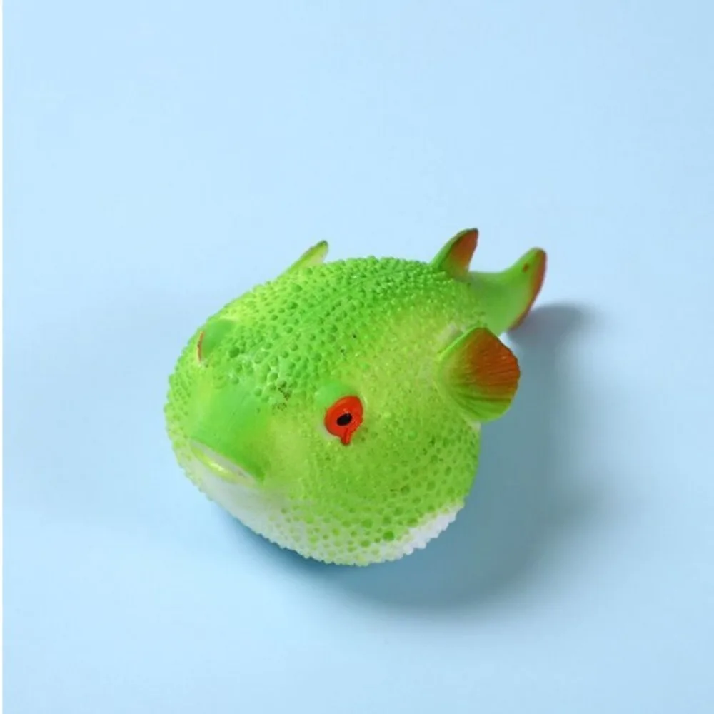 TPR Niedliches Kugelfisch-Stressabbau-Spielzeug, Dekompression, Rückfederung, langsamer Aufstieg, Stressabbau-Spielzeug, weiches Sturzprävention, Kneifen, weiches Spielzeug