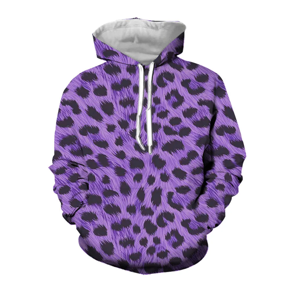 

Jumeast 3D Leopard Printed Men Hoodies Youthful Vitality Casual Fashion Streetwear Hoody Coats Harajuku 2000s Aesthetic Clothing