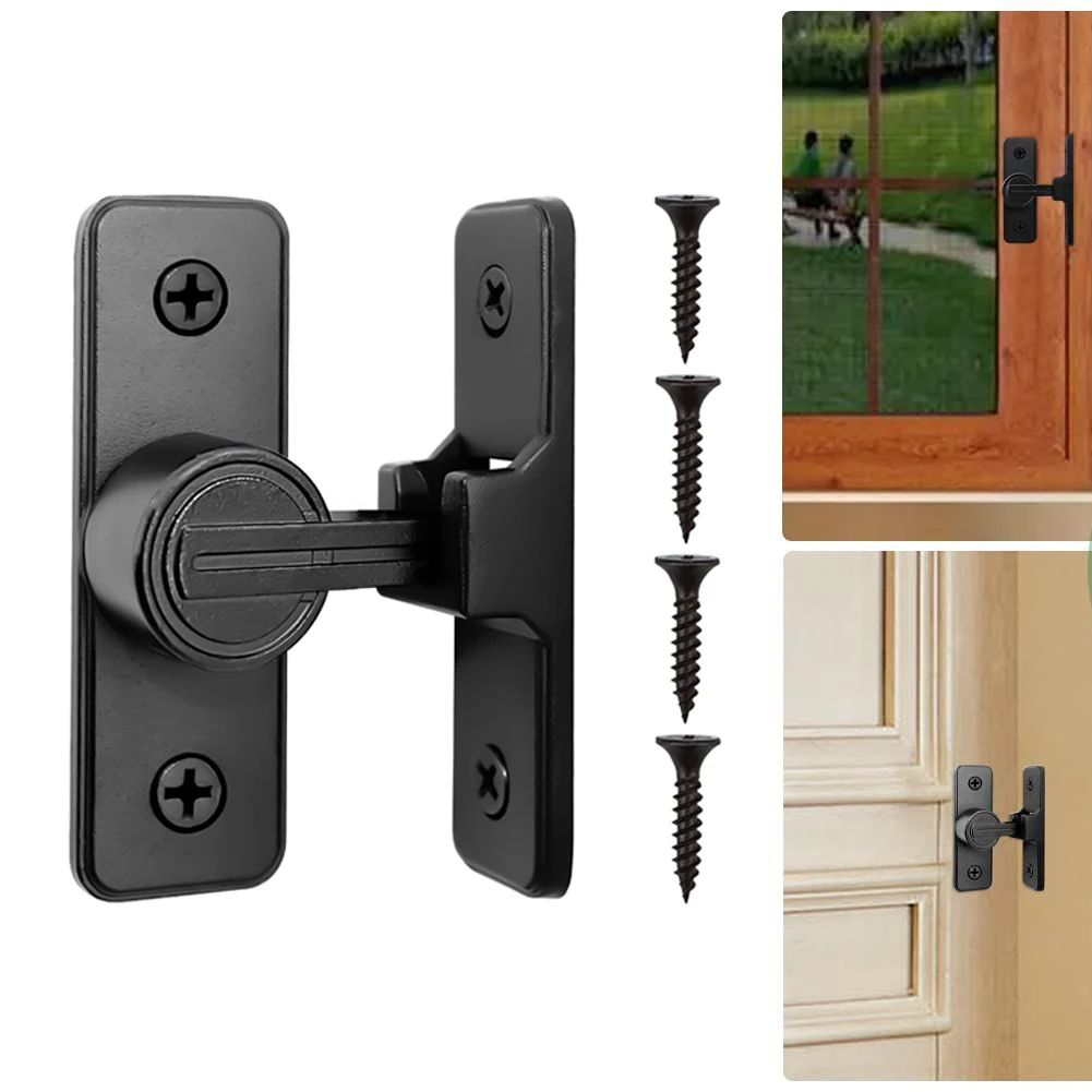 

Door Bolt Barn Door Lock Heavy Duty Sliding Barn Door Latch Lock 90 Degree Gate Latch Zinc Alloy Toggle Latch Door Hardware