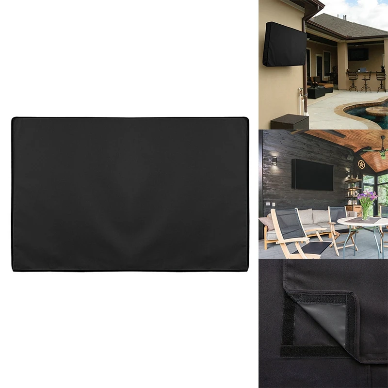 Waterproof Outdoor TV Cover With Bottom Cover, Thick Cloth,Dustproof And Weatherproof TV Cover