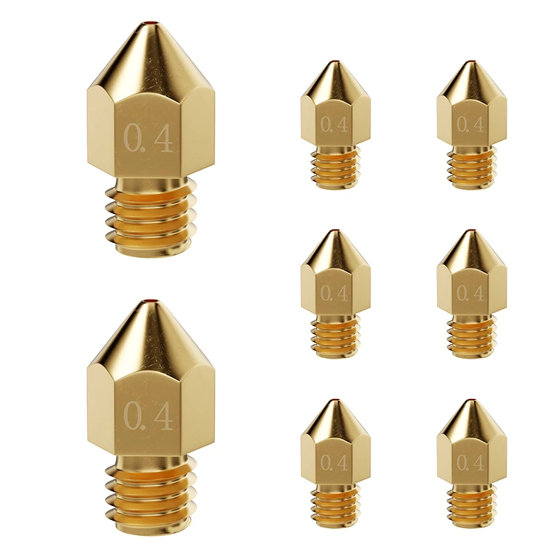 

0.4mm MK8 Brass Nozzles 1.75mm Filament Hot End Nozzles for Creality Ender 3,Ender 3 Pro,Ender 3 Max,CR 10 Series 3D Printer