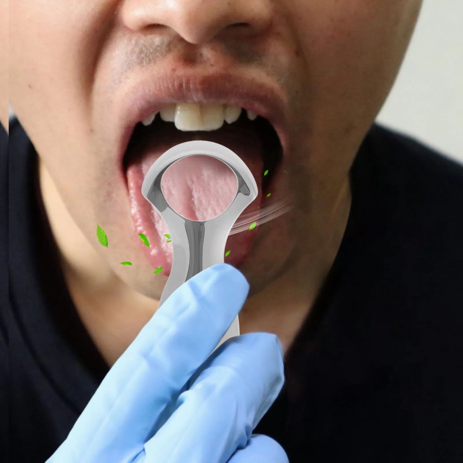 

Curved Stainless Steel Tongue Scraper Portable Oral Care Scraper Tool Adult Tongue Cleaning Remover Fresh Breath Tool
