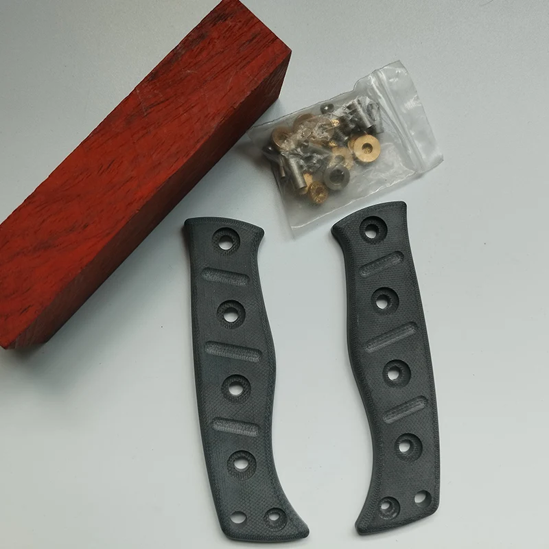 

2 цвета с ЧПУ G10, изготовленный из комплекта винтов, весы с ручкой для ножей для Benchmade, фиксированные ножи Adamas 375 DIY, сменные аксессуары