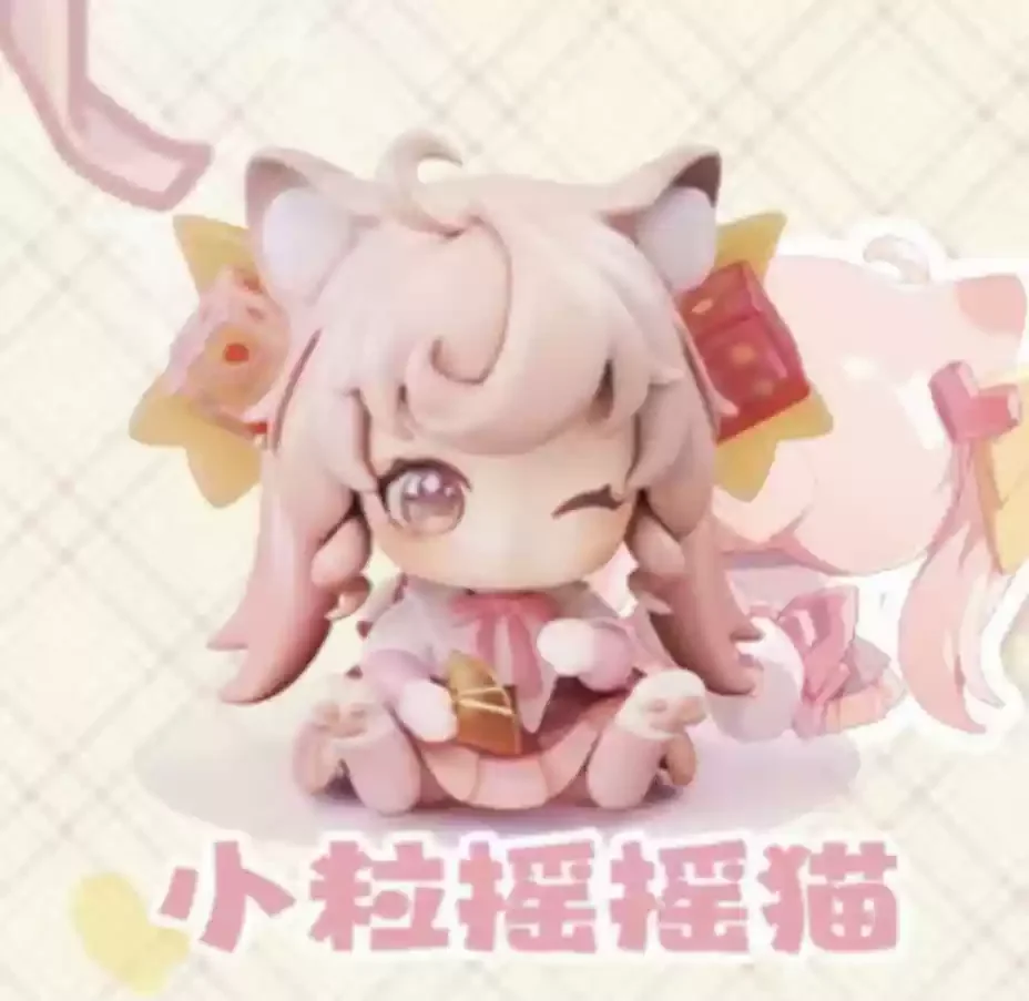 Original Moni Cute Cat Kitten Office Blind Box Table Display A