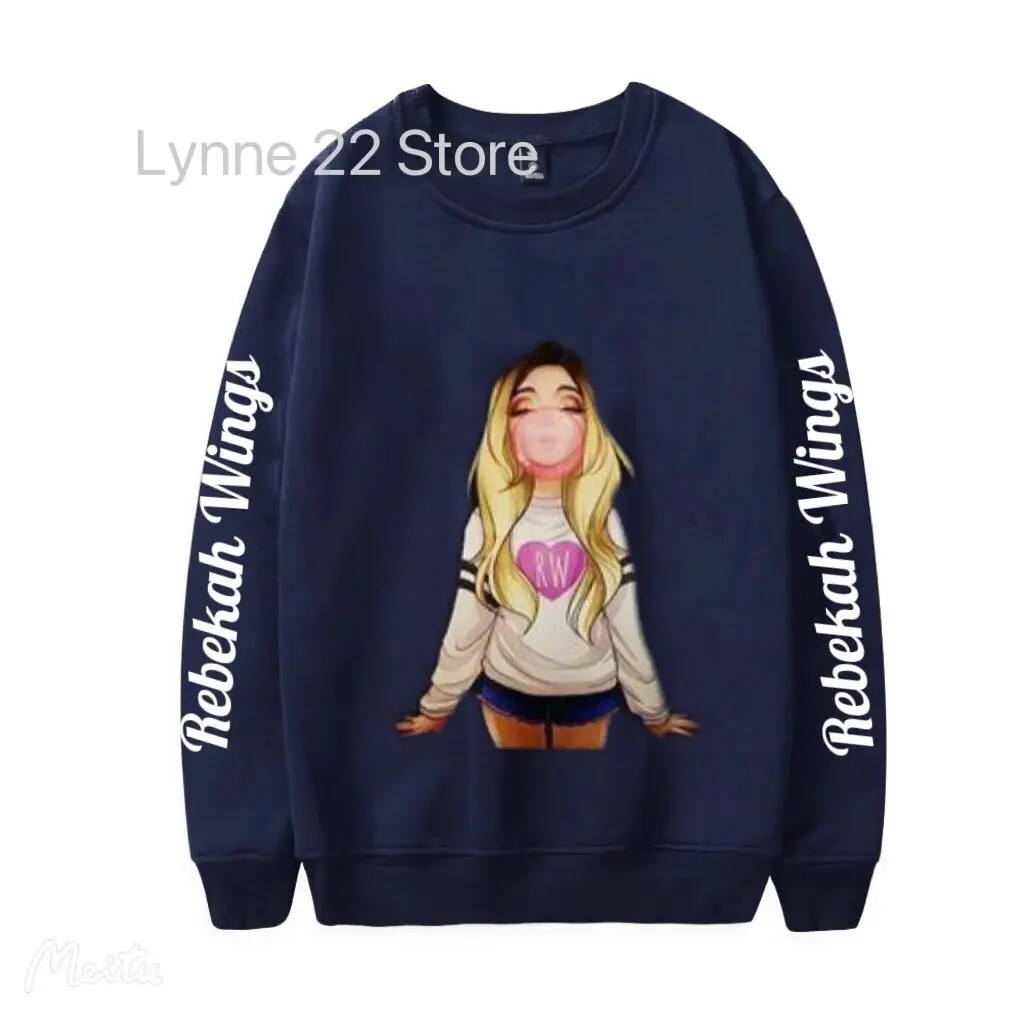 New in Rebekah Wing Merch Beki Album Women men Casual Sweatshirt 2D Print Round Neck Sweater For Girl Boy Hip Hop Loose Clothes